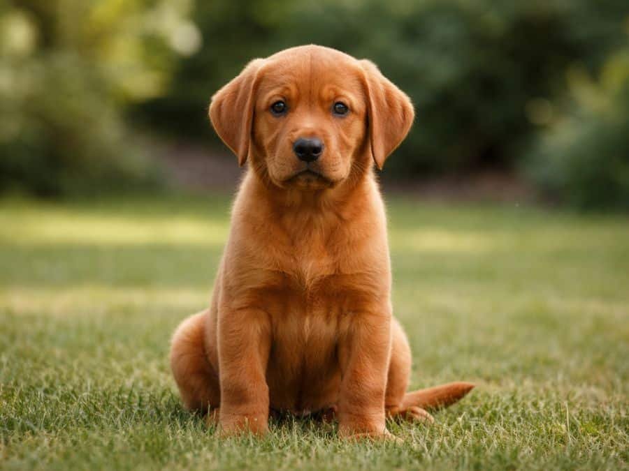 fox red labrador puppy