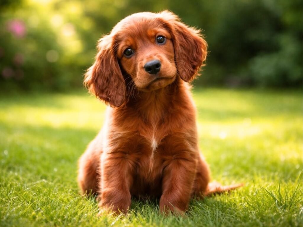 tough-red-dog-names-redbone-coonhound-puppy